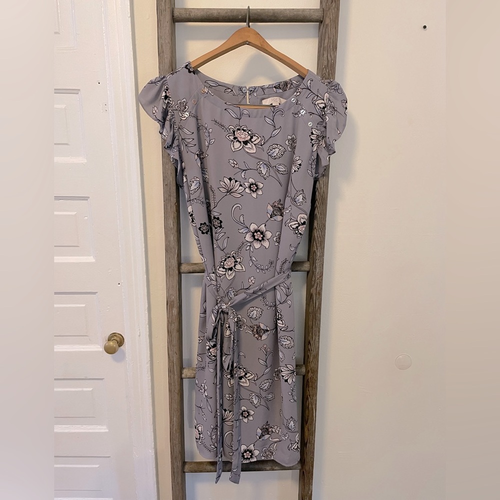 Loft plus size floral printed dress 16